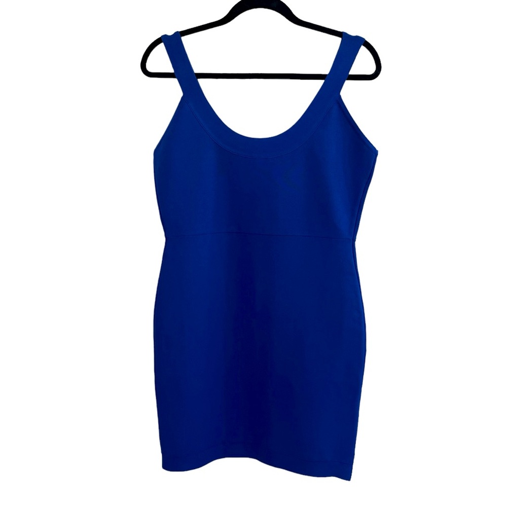 BCBGMAXAZRIA Orient Blue Bodycon Dress Women’s Large Sleeveless